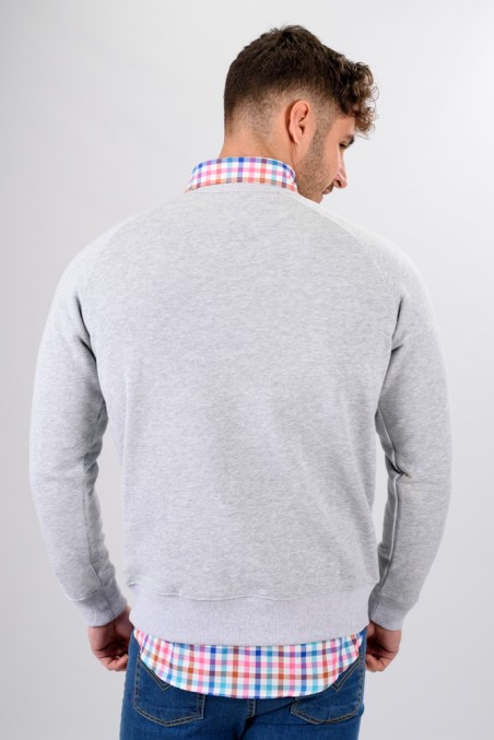 SUDADERA CORONA GRIS CLARO