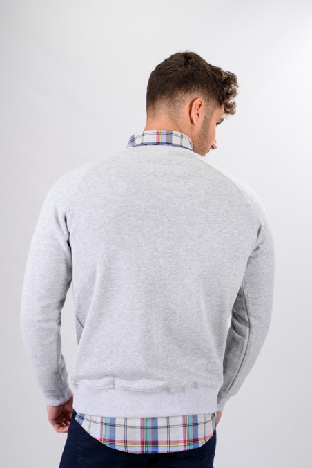 SUDADERA FELPA BC GRIS CLARO