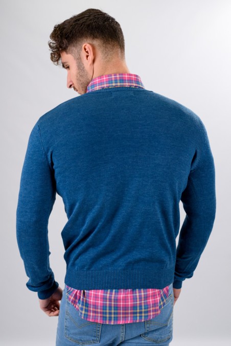 SUETER CUELLO PICO AZUL