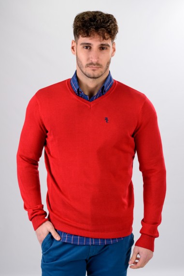 SUETER CUELLO PICO ROJO
