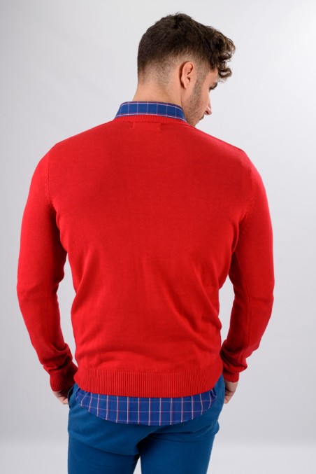 SUETER CUELLO PICO ROJO