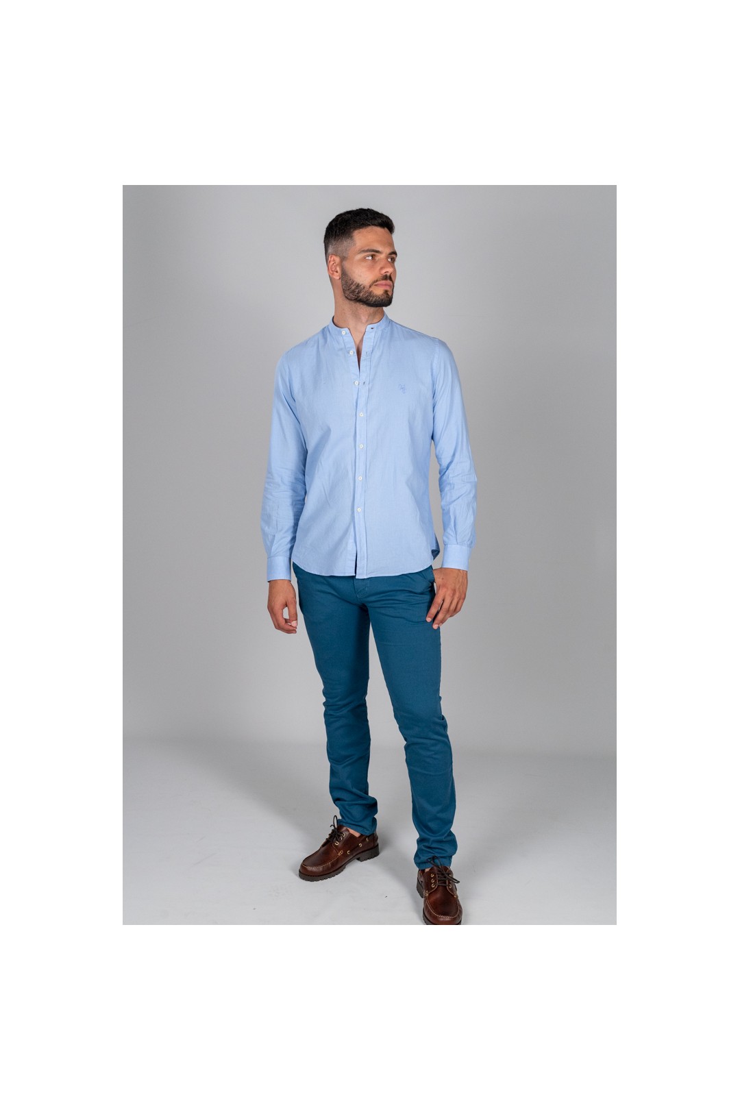 CAMISA MAHO AZUL CELESTE