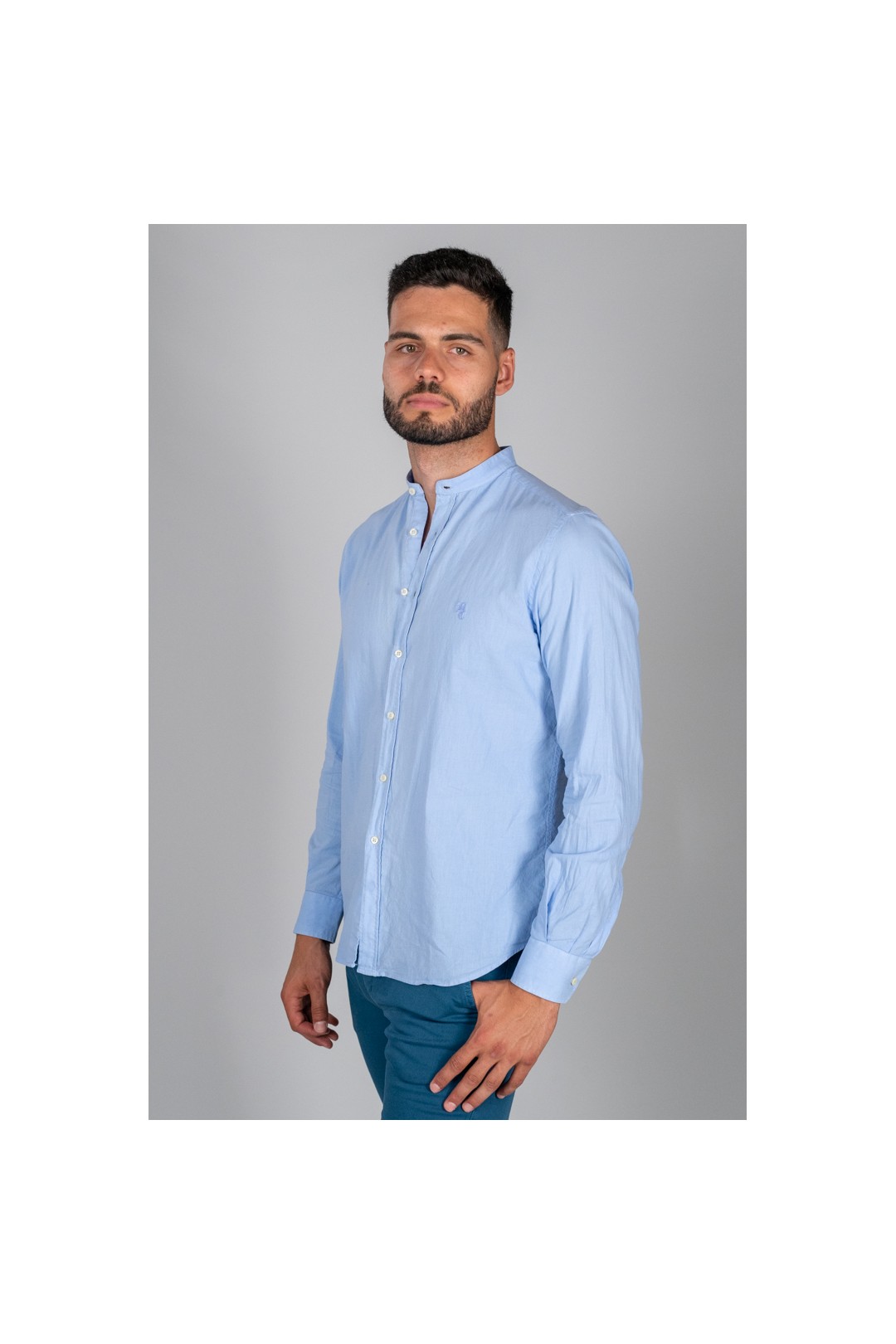 CAMISA MAHO AZUL CELESTE