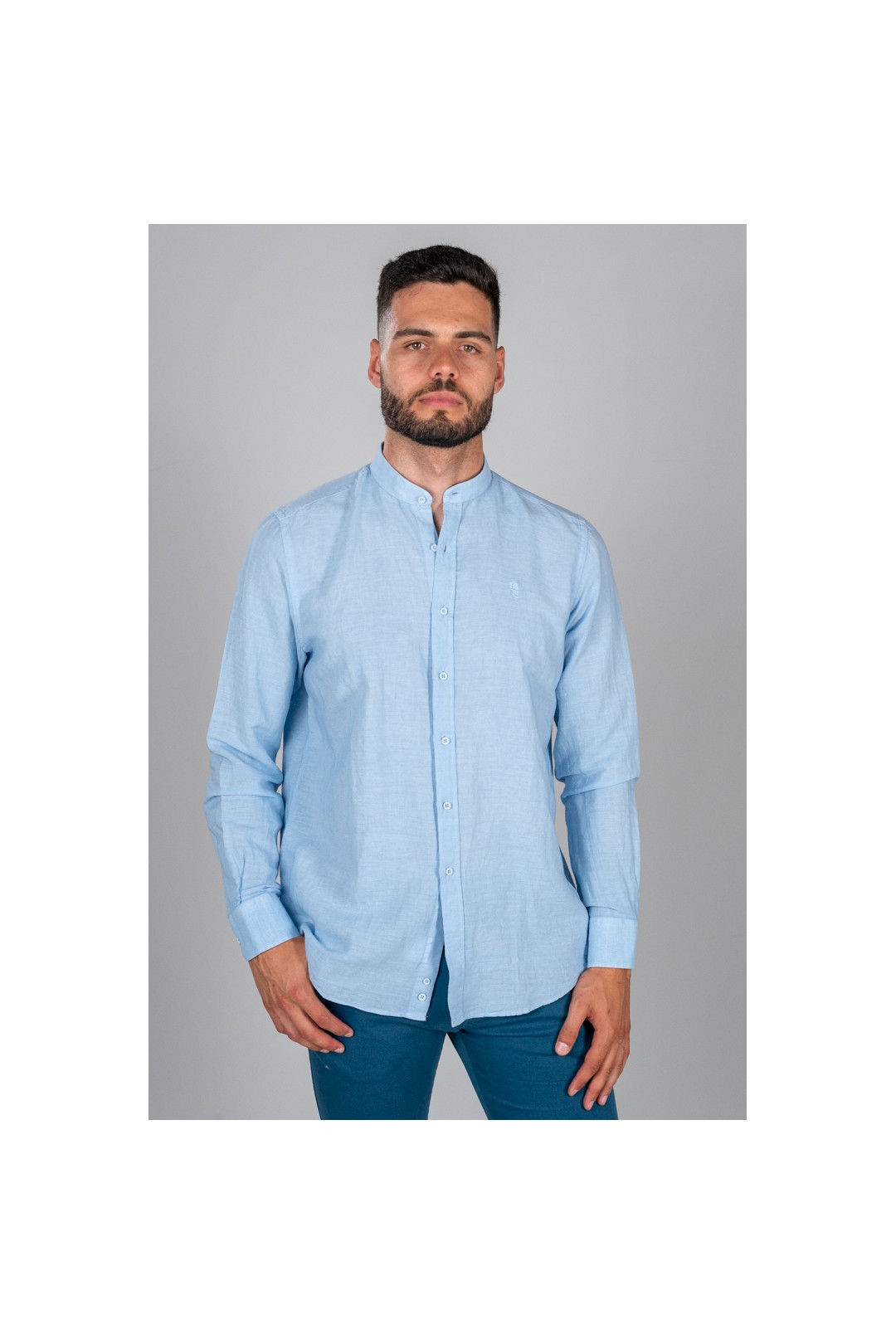 CAMISA MAHO AZUL CELESTE