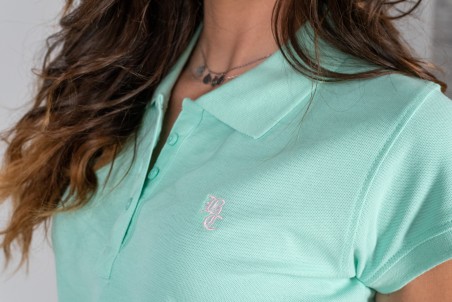 POLO MUJER BÁSICO VERDE AGUA
