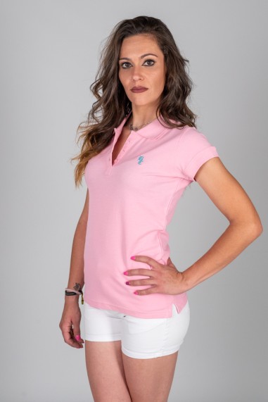 POLO  MUJER BÁSICO ROSA
