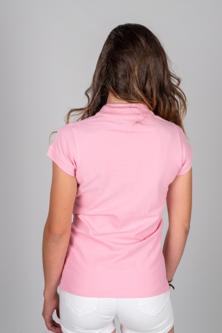 POLO MUJER BÁSICO ROSA