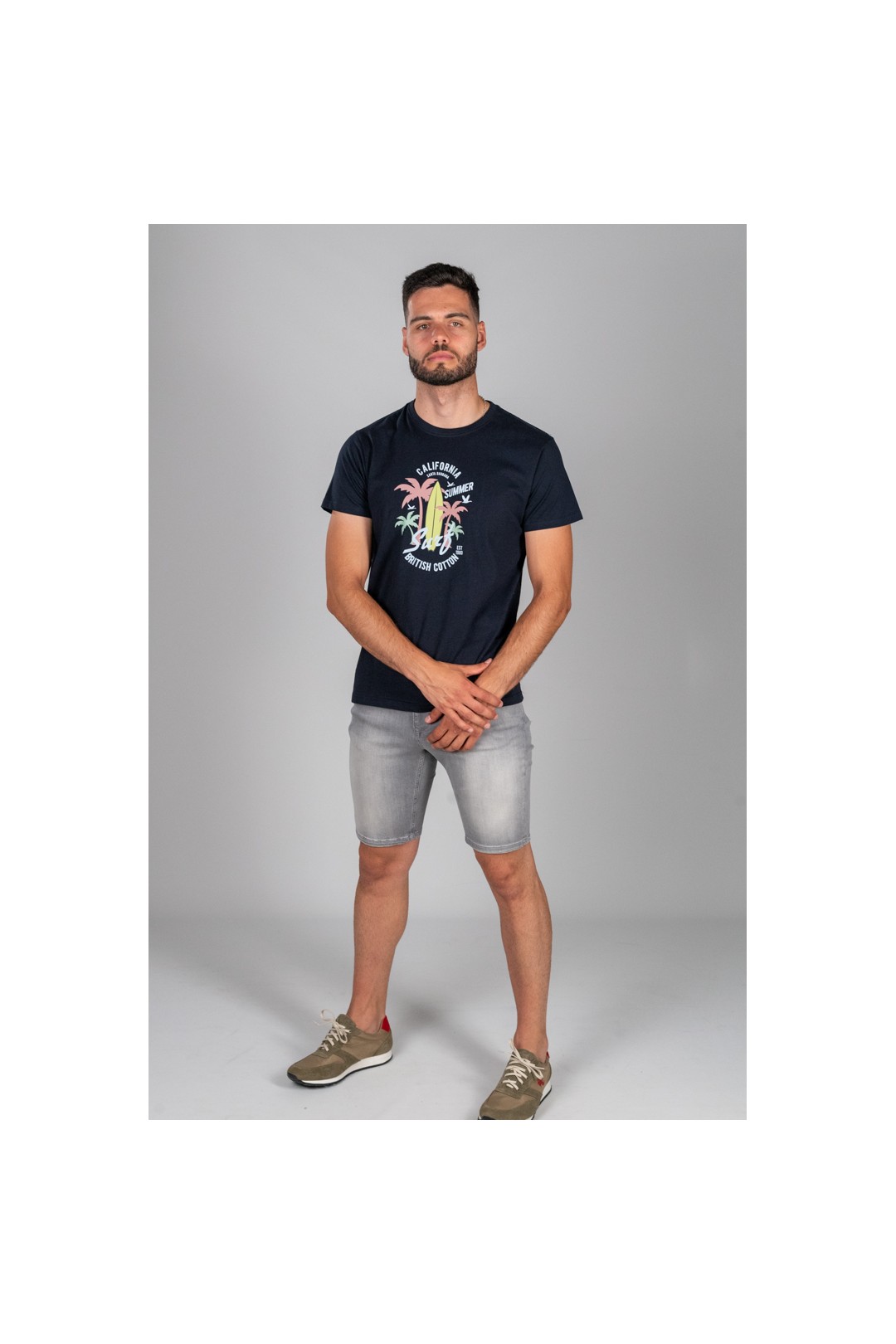 T-SHIRT DE SURF BLEU MARINE