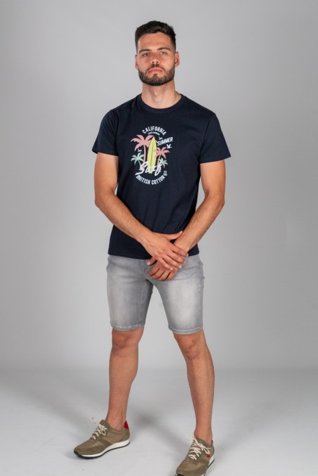 CAMISETA SURF AZUL MARINO