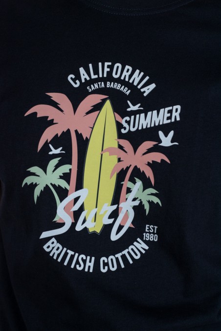 CAMISETA SURF AZUL MARINO