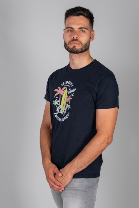 T-SHIRT DE SURF BLEU MARINE