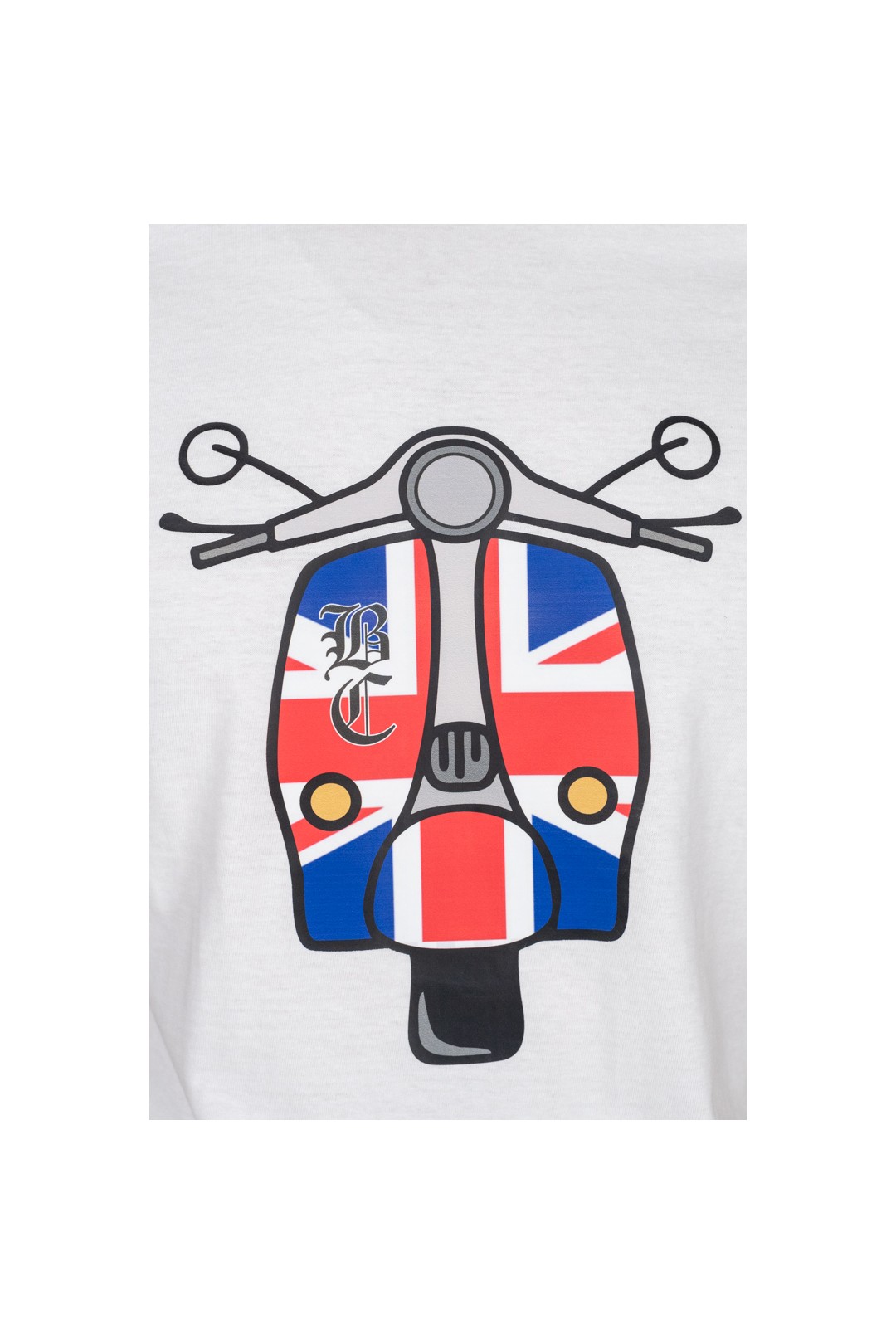 CAMISETA VESPA BRITISH BLANCA