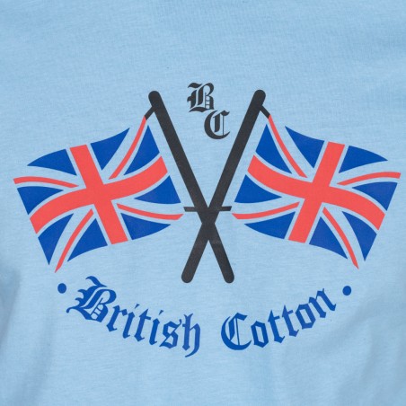 CAMISETA BANDERAS BRITISH CELESTE CAMISETA BANDERAS BRITISH CELESTE