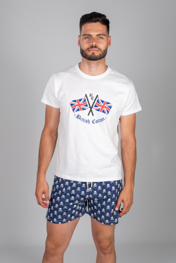 CAMISETA BANDERAS BRITISH BLANCA