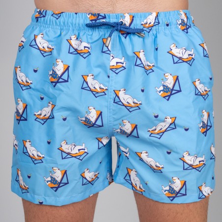 MAILLOT DE BAIN OURSONS BLEU CLAIR