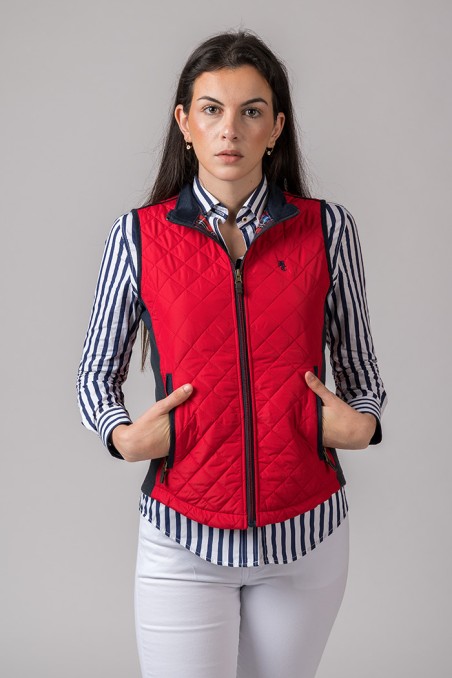 CHALECO MUJER ACEDERA ROJO