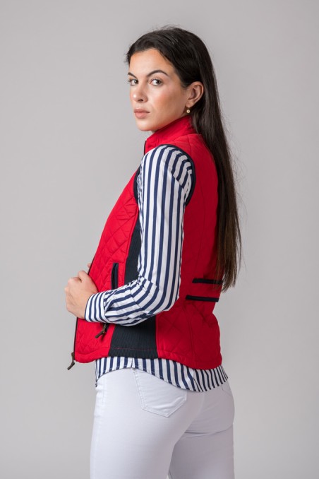 CHALECO MUJER ACEDERA ROJO