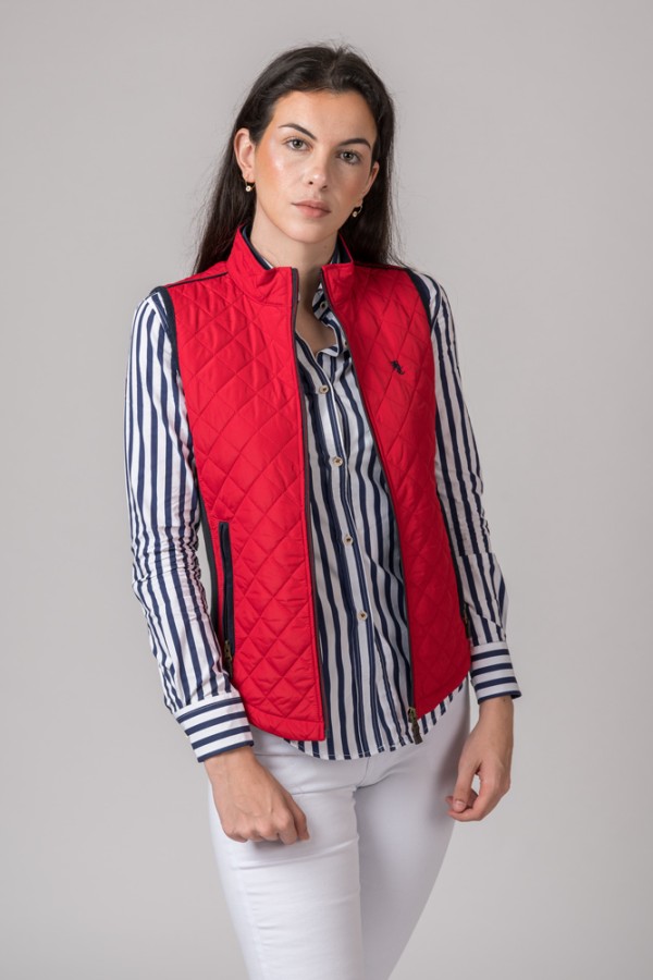 CHALECO MUJER ACEDERA ROJO 2