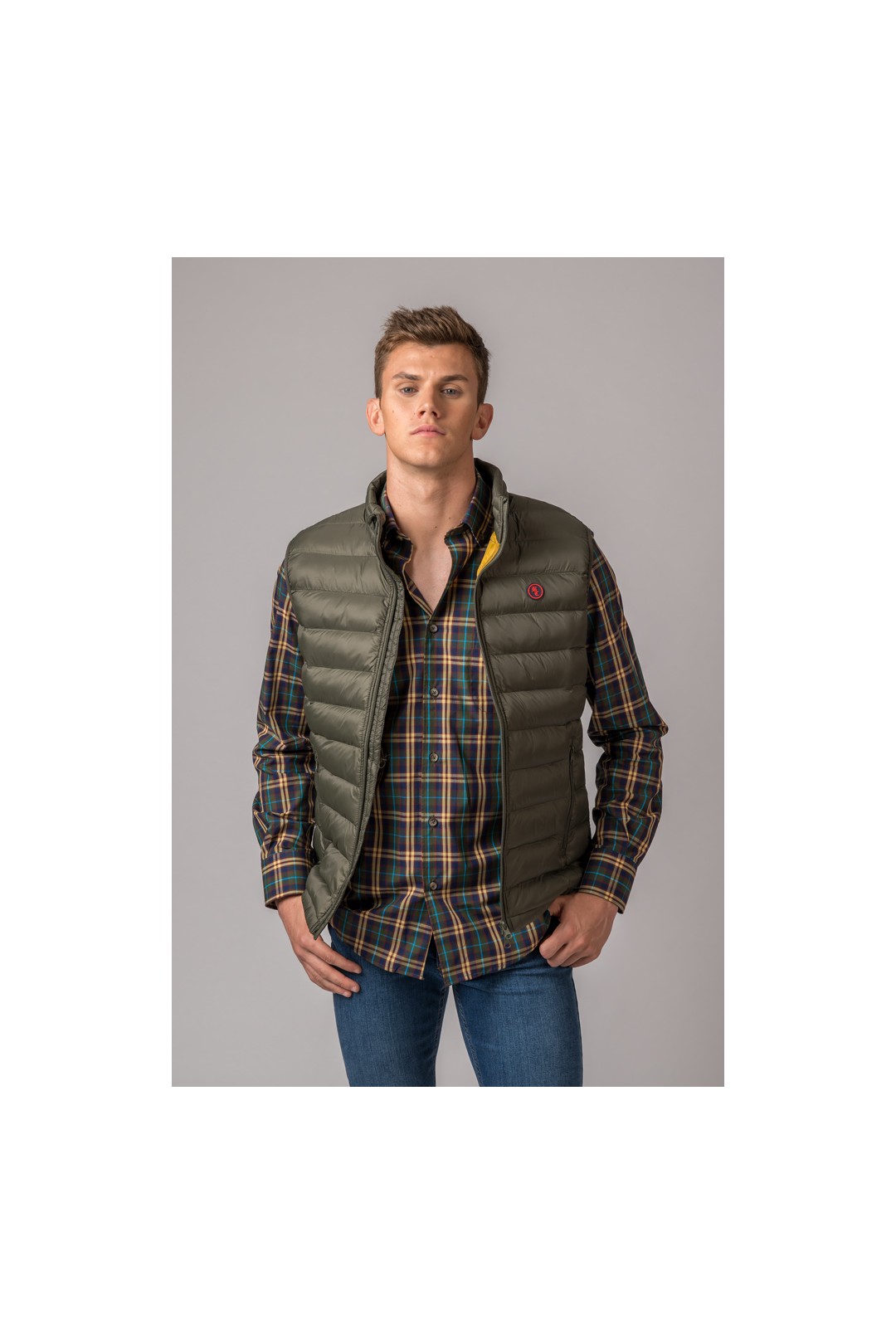 CHALECO HOMBRE LUGO VERDE KAKI