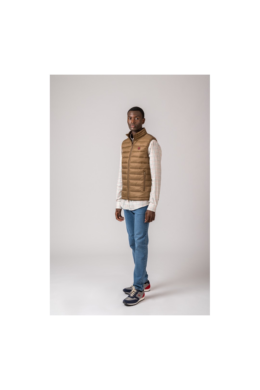 GILET HOMME MODÈLE LUGO CAMEL