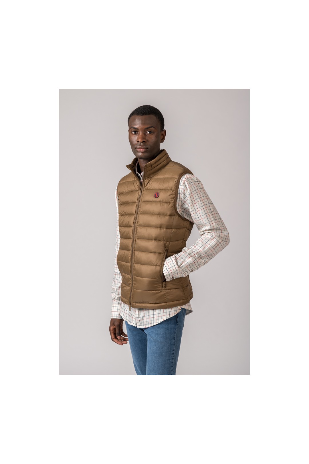 GILET HOMME MODÈLE LUGO CAMEL