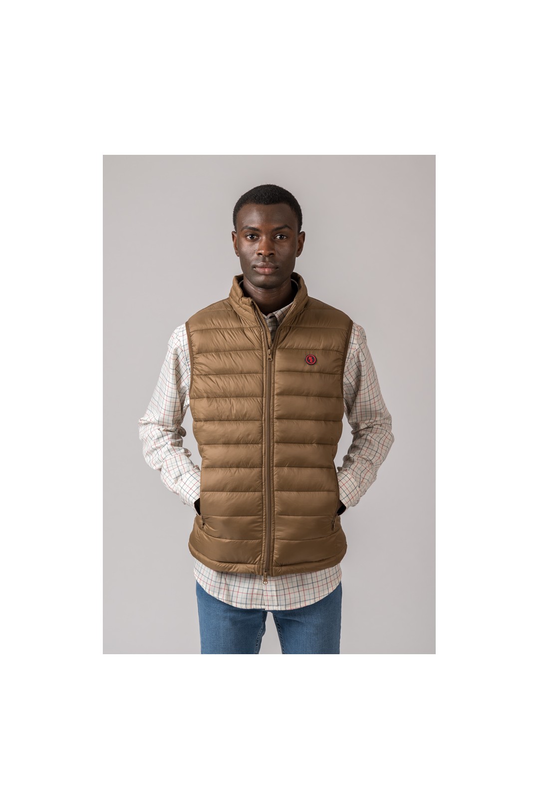 GILET HOMME MODÈLE LUGO CAMEL