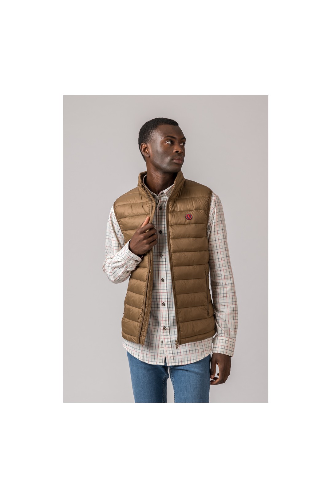 GILET HOMME MODÈLE LUGO CAMEL