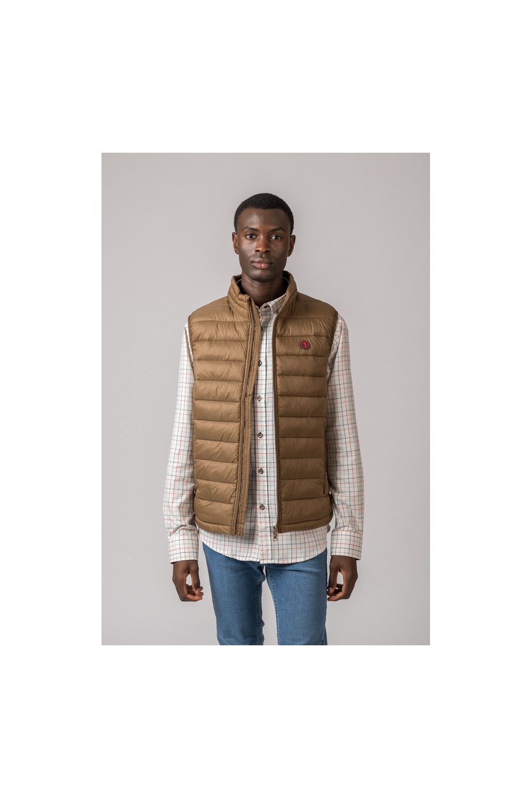 GILET HOMME MODÈLE LUGO CAMEL