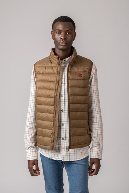 GILET HOMME MODÈLE LUGO CAMEL