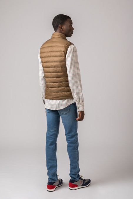 GILET HOMME MODÈLE LUGO CAMEL