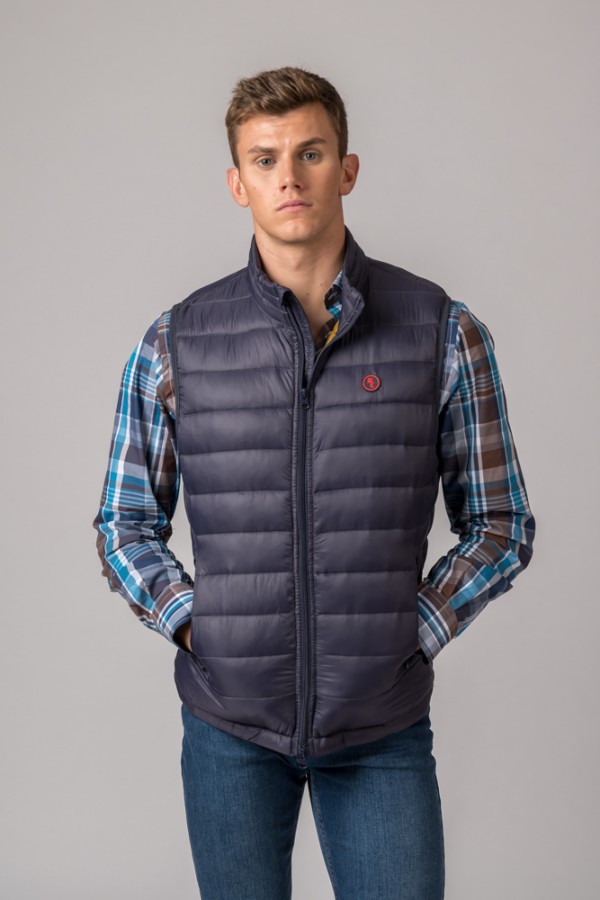 GILET HOMME LUGO. BLEU NAVY