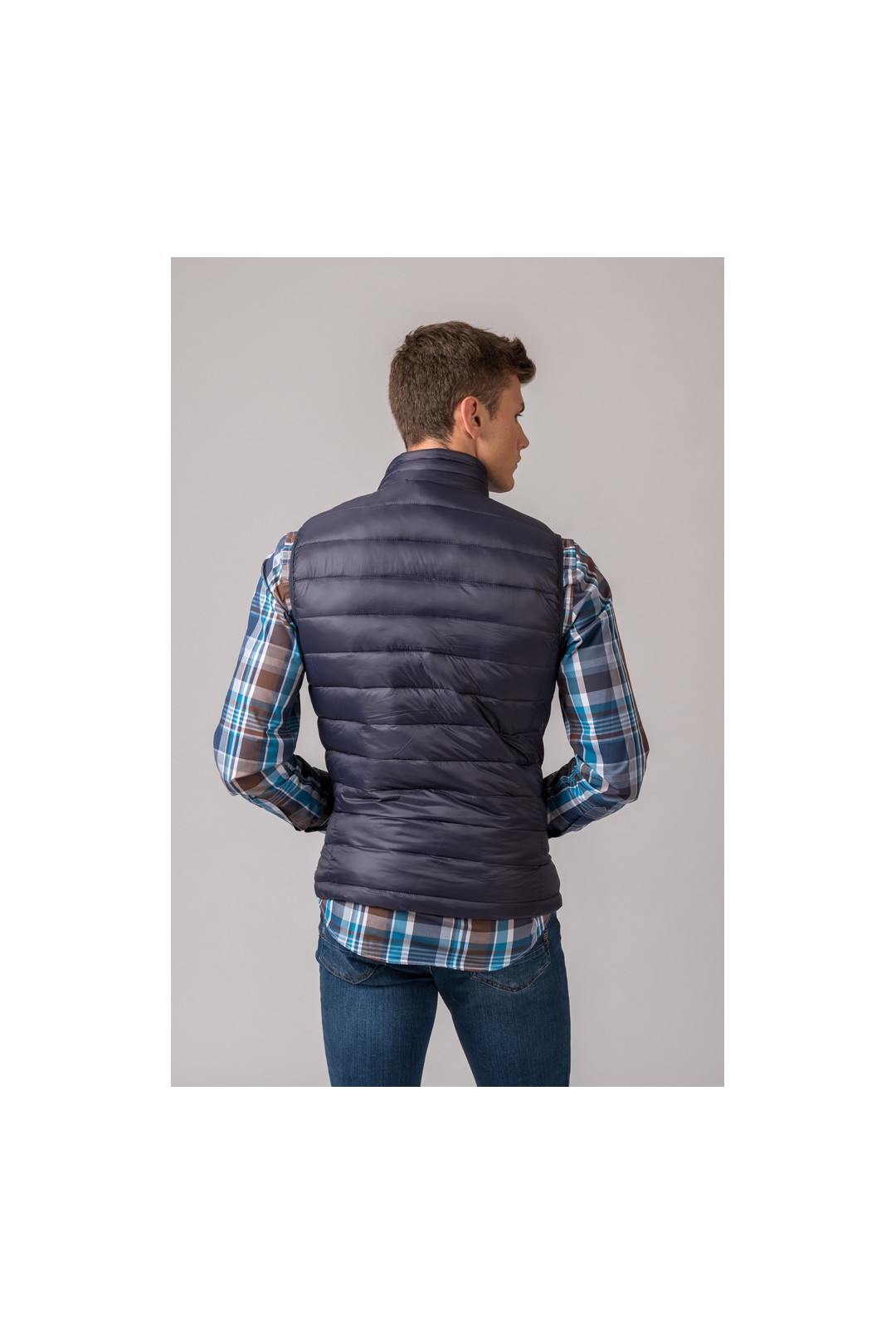 CHALECO DE HOMBRE LUGO. AZUL MARINO
