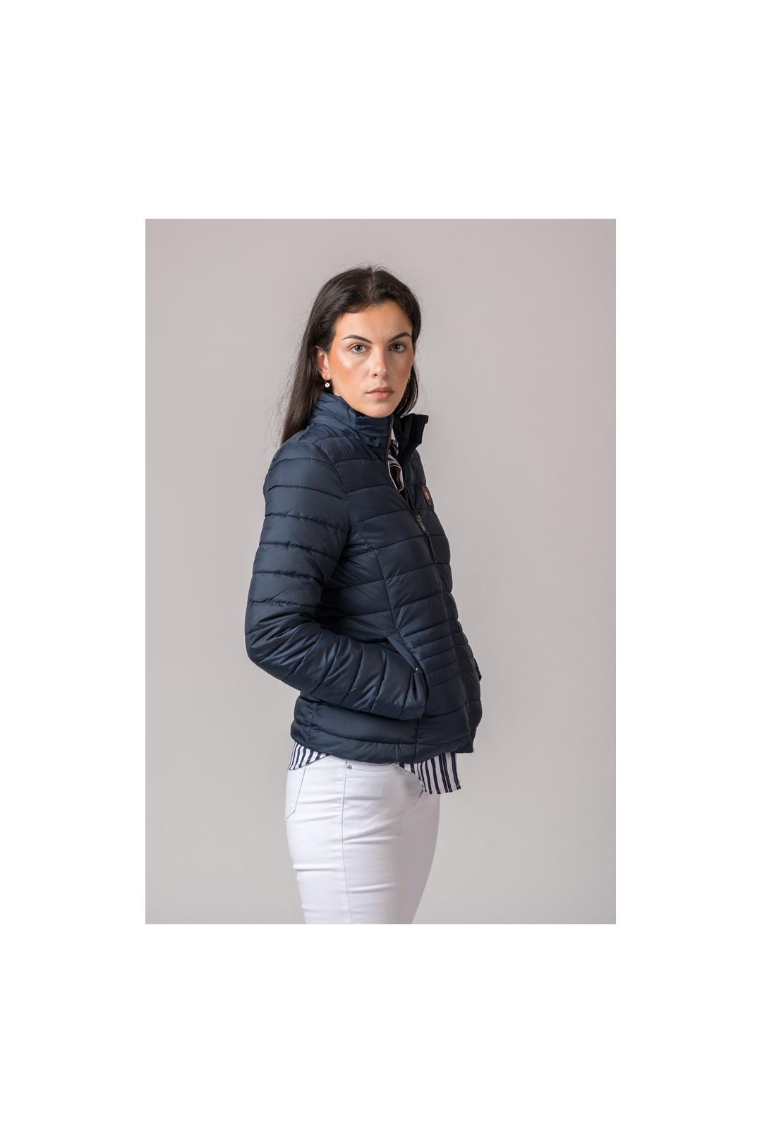 CAZADORA MUJER VICTORIA AZUL MARINO