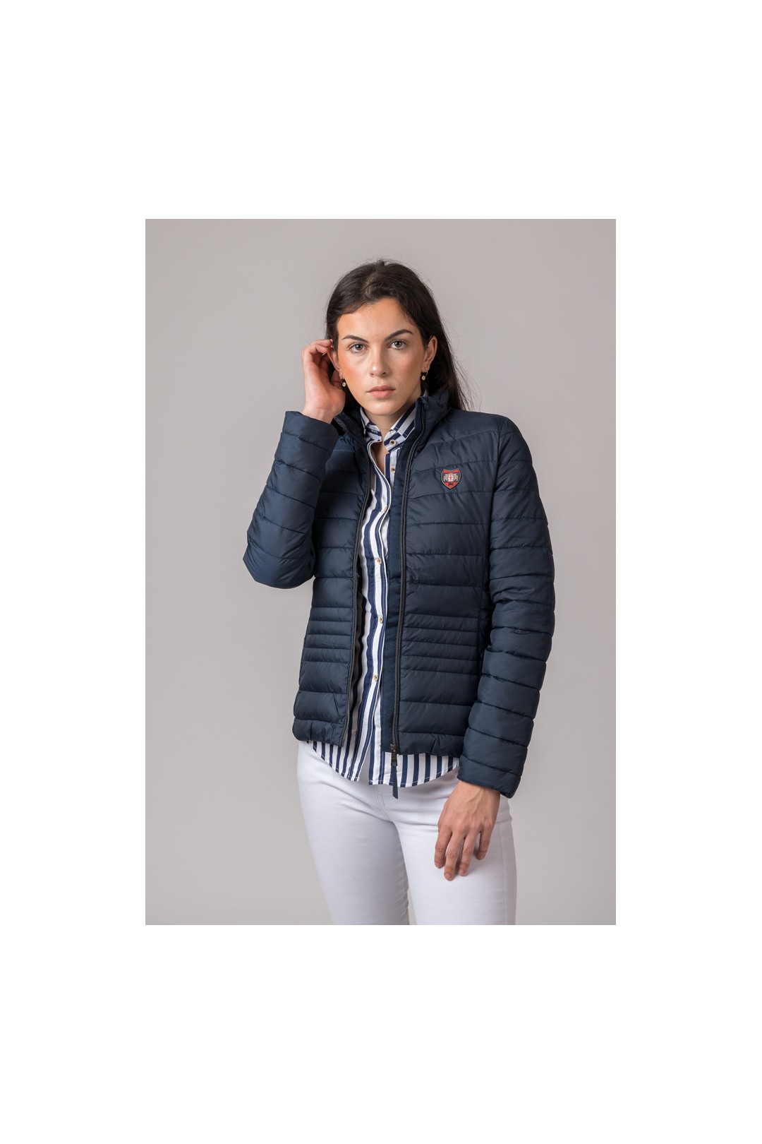 CAZADORA MUJER VICTORIA AZUL MARINO