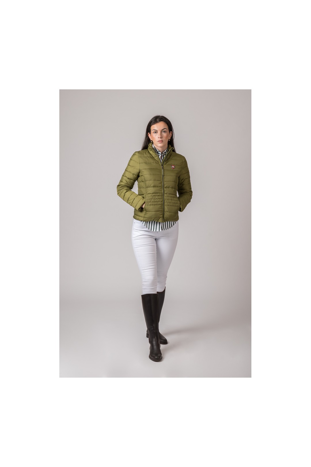 CAZADORA MUJER VICTORIA VERDE
