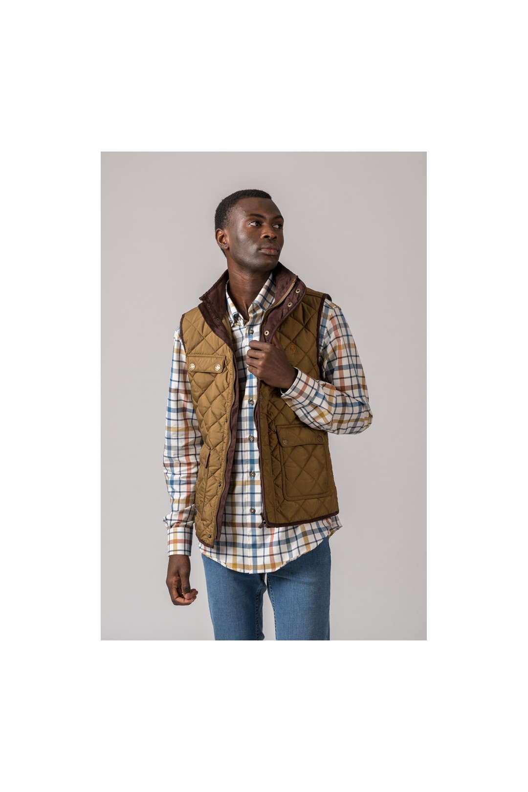 GILET HOMME PORT CAMEL