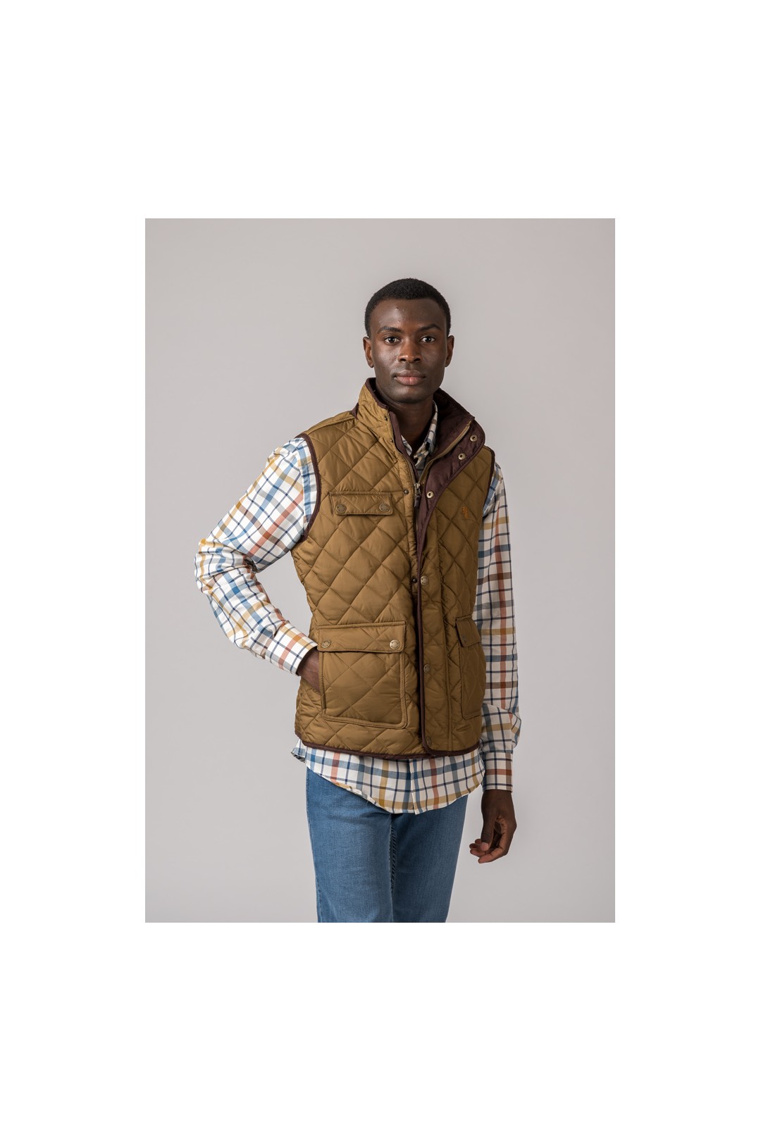GILET HOMME PORT CAMEL