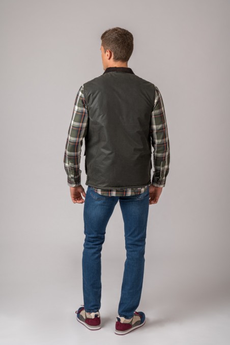 GILET CIRÉ YORK GILET BRITISH BRITISH GREEN