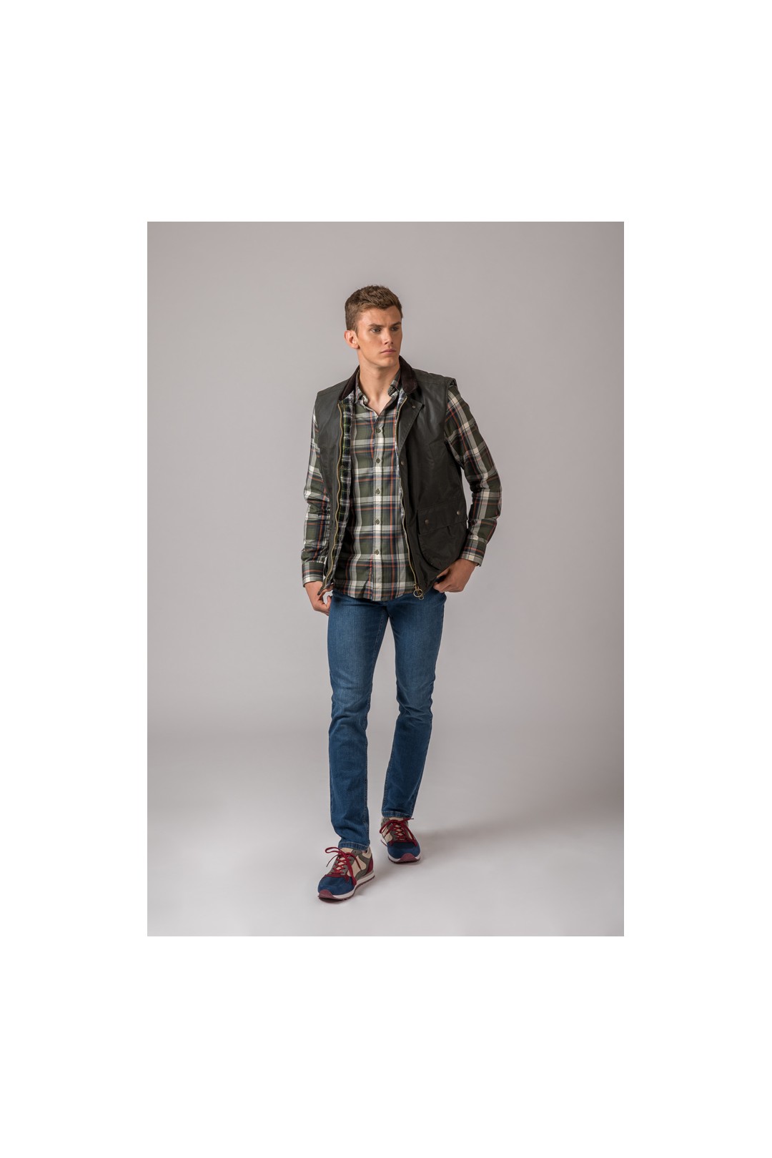 GILET CIRÉ YORK GILET BRITISH BRITISH GREEN
