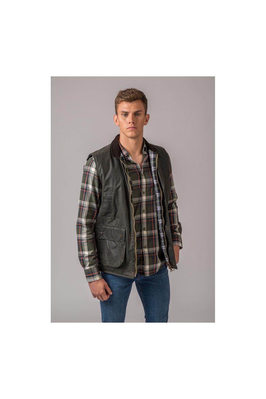 GILET CIRÉ YORK GILET BRITISH BRITISH GREEN