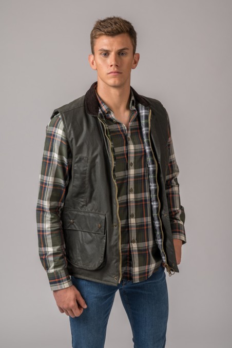 GILET CIRÉ YORK GILET BRITISH BRITISH GREEN