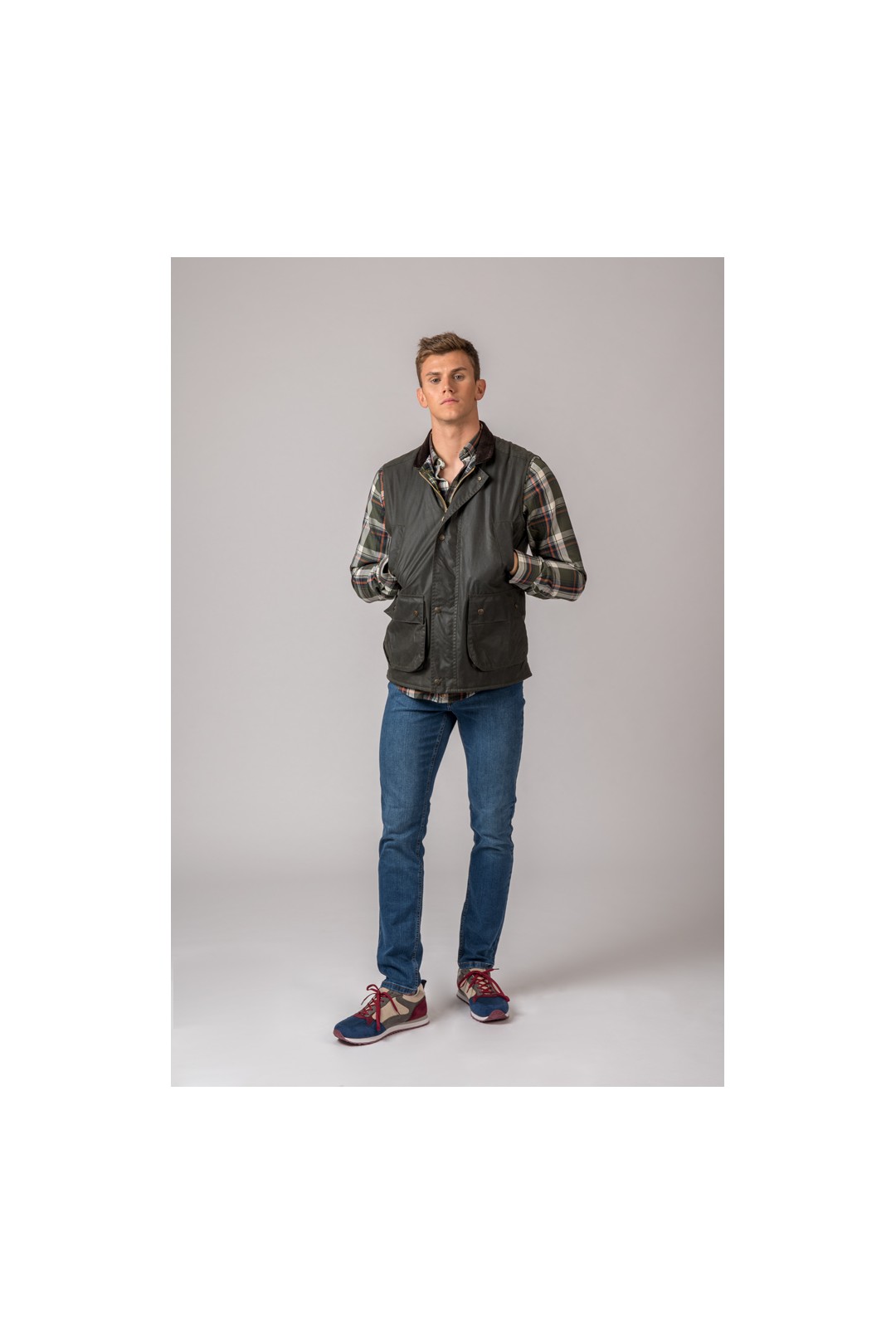 GILET CIRÉ YORK GILET BRITISH BRITISH GREEN