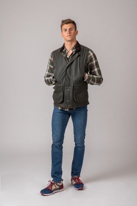 GILET CIRÉ YORK GILET BRITISH BRITISH GREEN