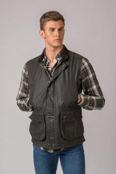 CHALECO ENCERADO YORK GILET BRITISH VERDE