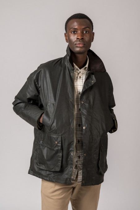 BURLEY BRITISH WAXED JACKET GREEN BURLEY BRITISH WAXED JACKET GREEN