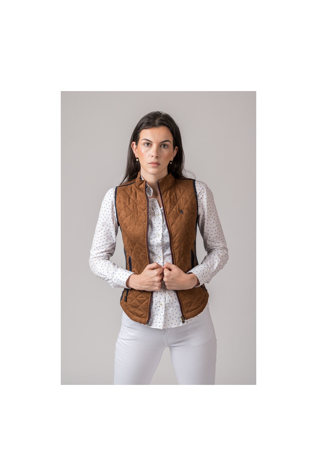 GILET FEMME DAIM DAIM CUIVRE