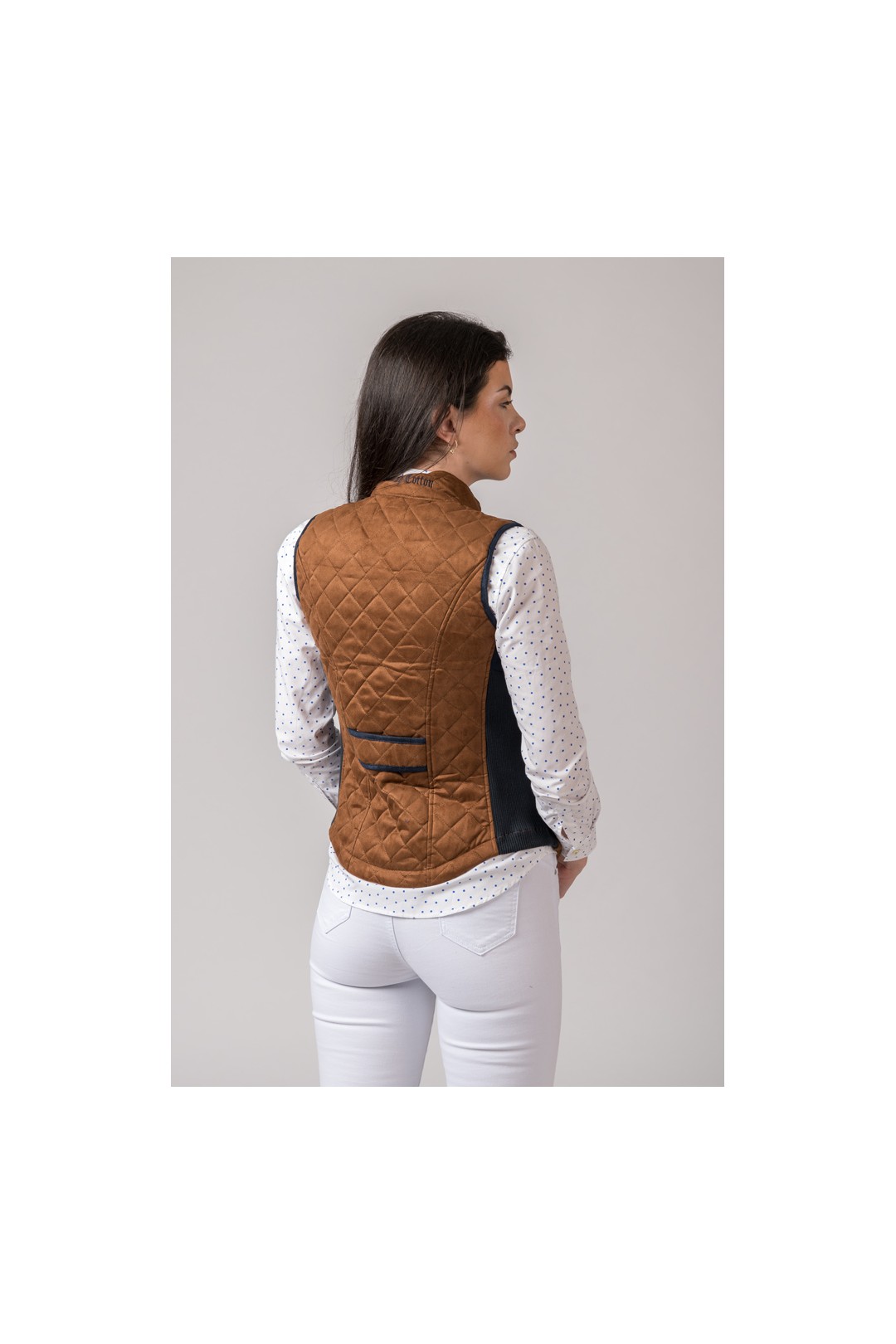 CHALECO MUJER ACEDERA ANTELINA COBRE