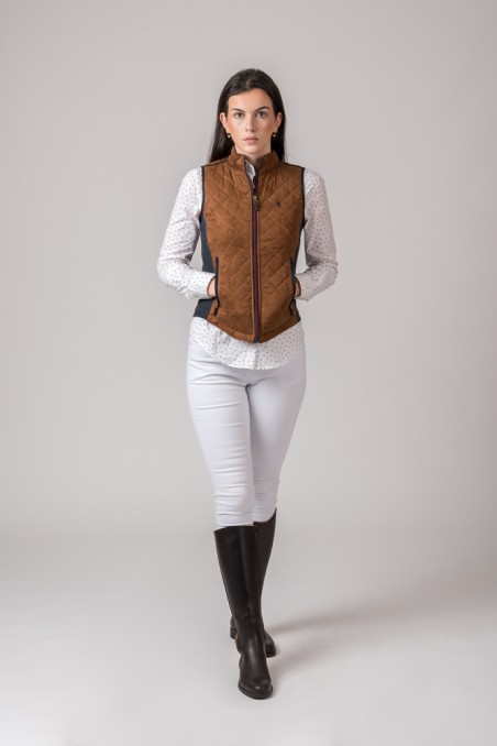 CHALECO MUJER ACEDERA ANTELINA COBRE