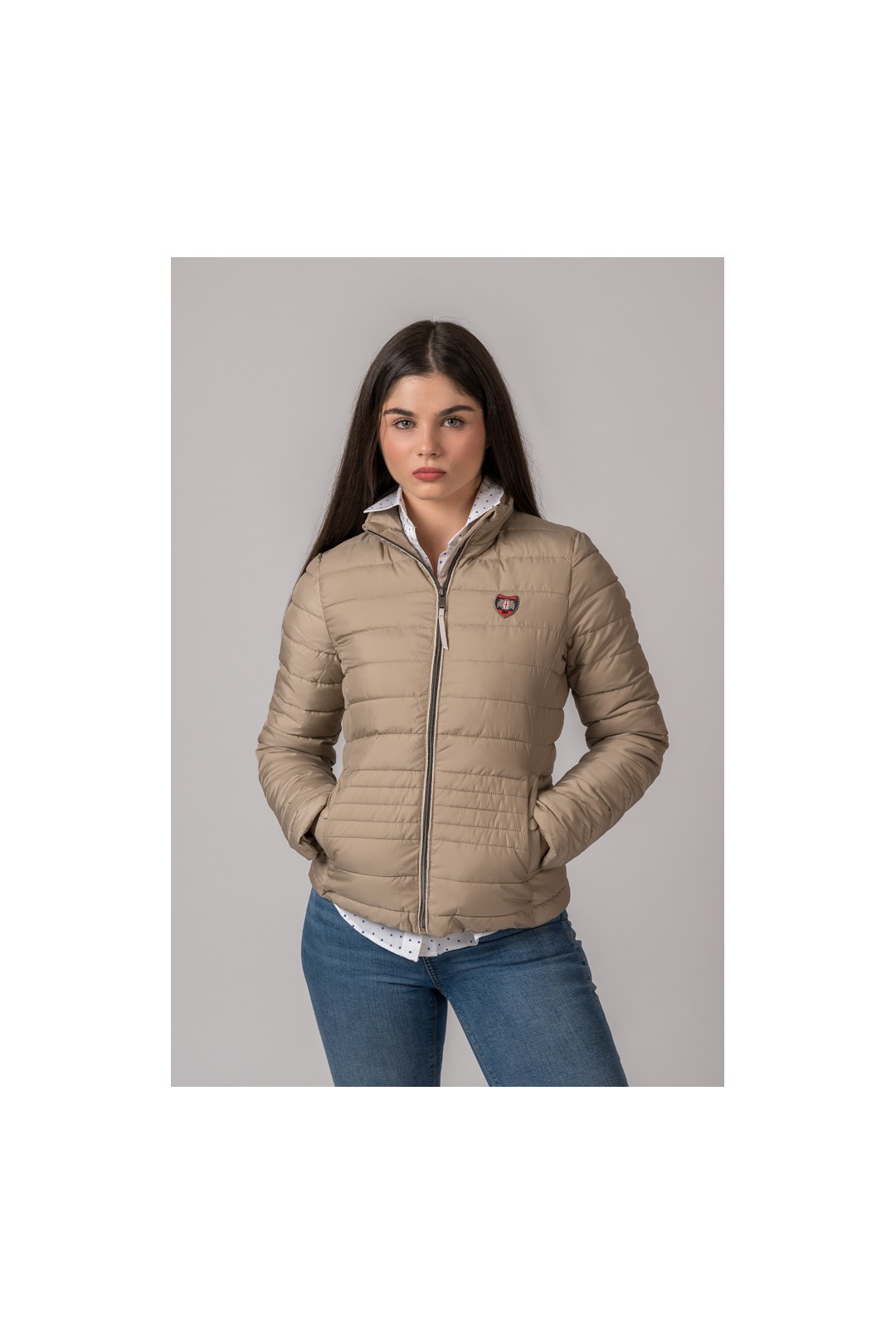 VICTORIA VESTE BEIGE POUR FEMME