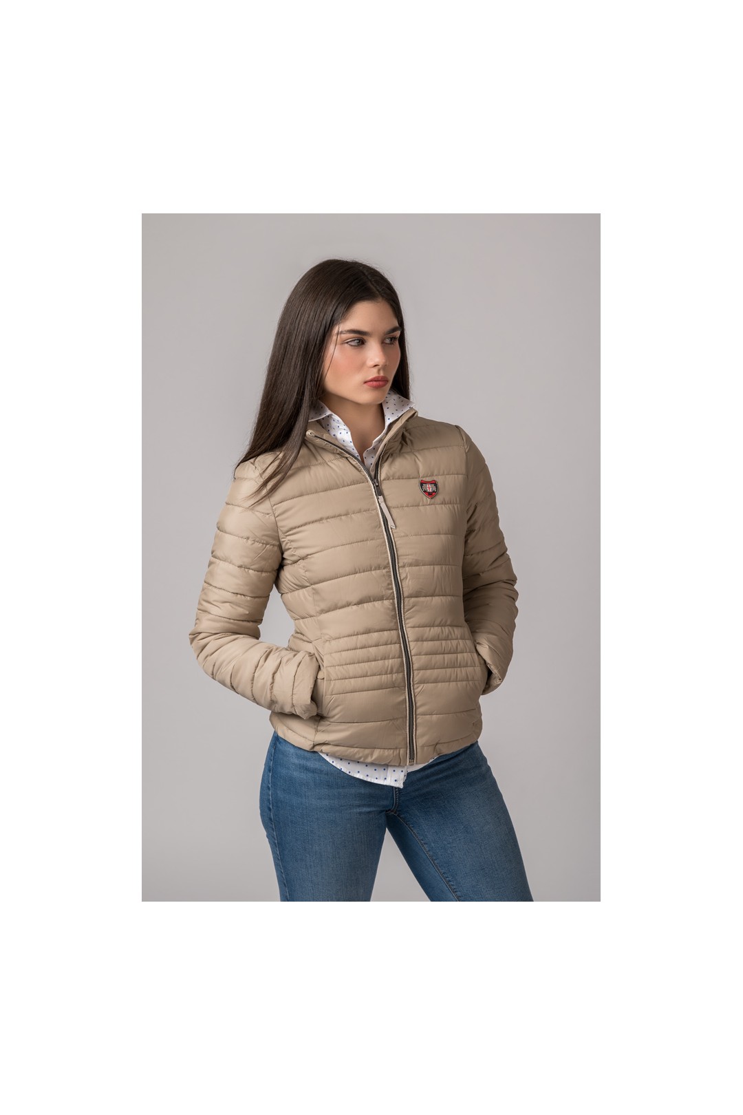 VICTORIA VESTE BEIGE POUR FEMME